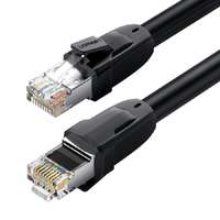 UGREEN Ugreen Ethernet RJ45 hálózati kábel Cat.8 S / FTP, 1 m fekete 70327