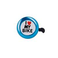 Forever Outdoor Kerékpár bicikli csengő kék I LOVE MY BIKE felirattal
