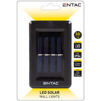 ENTAC Entac napelemes szolár fali lámpa 1W, 2 irányú világítás WW