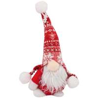 Artezan Karácsonyi manó 24cm piros-fehér motívumos