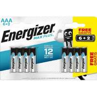 ENERGIZER Energizer Max Plus alkáli tartós mikro elem AAA LR03 8 db