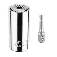 <!HTML KOD><p><a href="https://www.elefantszerszam.hu/GRAPHITE"><img src="https://shop.unas.hu/shop_ordered/69983/pic/2.jpg" width="160" height="53" alt="" /></a></p> GRAPHITE Univerzális dugókulcs 7-19 mm, 1/4" alumínium-3/4" alumínium (55H224)