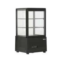 <p><a href="https://www.elefantszerszam.hu/YATO"><img src="https://shop.unas.hu/shop_ordered/69983/pic/YatoLogo.jpg" width="120" height="29" alt="" /></a></p> YATO Nagykonyhai ipari ÁLLÍTHATÓ VITRINES HŰTŐ, 59 Liter 46x41x82 cm, fekete (YG-05050)