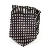  Exkluzív selyem nyakkendő - Fekete mintás