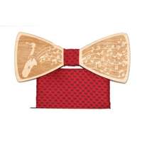 Fa csokornyakkendő szett - Saxofon