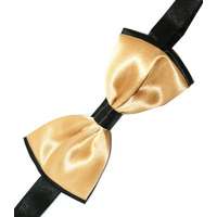 Gyerek szatén csokornyakkendő - Arany-fekete