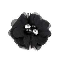  Textil virág - Fekete