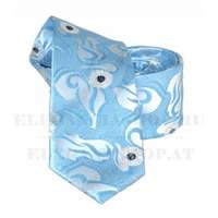  Goldenland slim nyakkendő - Kék virágos