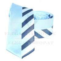  Goldenland slim nyakkendő - Kék csíkos