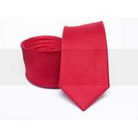  Prémium selyem slim nyakkendő - Piros