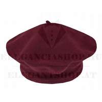 Női gyapjú barett sapka - Bordó