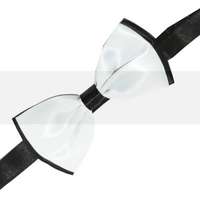 Gyerek szatén csokornyakkendő - Fekete-fehér