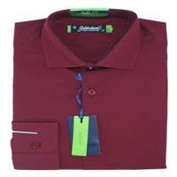 Goldenland slim hosszúujjú ing - Bordó