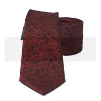  NM slim nyakkendő - Bordó mintás