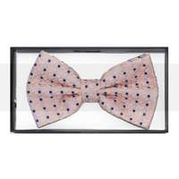 Díszdobozos mintás csokornyakkendő - Púder kockás