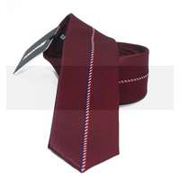 NM slim nyakkendő - Bordó csíkos