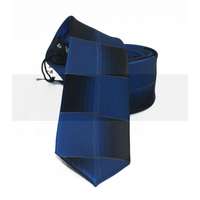  NM slim nyakkendő - Kék-fekete kockás