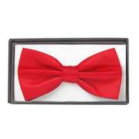 Díszdobozos szövött csokornyakkendő - Piros