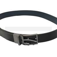 NM Férfi bőr öv - Fekete-sötékék