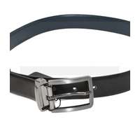 NM Férfi bőr öv - Fekete-sötékék