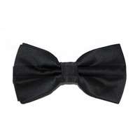 Szatén csokornyakkendő - Fekete