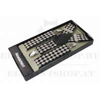 Férfi nadrágtartó - Drapp kockás