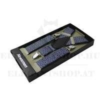 Férfi nadrágtartó - Sötétkék mintás