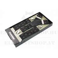 Férfi nadrágtartó - Fekete-barna mintás