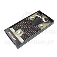 Férfi nadrágtartó - Bordó mintás