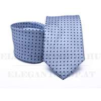  Prémium selyem nyakkendő - Kék mintás