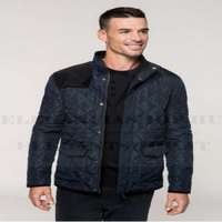 Férfi steppelt dzseki - Sötétkék-fekete