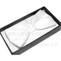 NM Díszdobozos szatén csokornyakkendő - Fehér