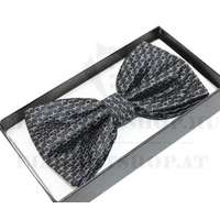 NM Díszdobozos szatén csokornyakkendő - Grafit mintás