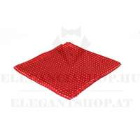 Rossini díszzsebkendő - Piros aprómintás