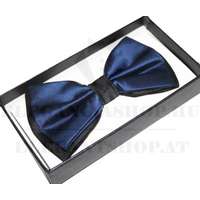 NM Díszdobozos szatén csokornyakkendő - Sötétkék-fekete