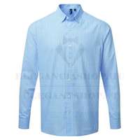 MAXTON férfi h.u modern fitt ing - Világoskék kockás