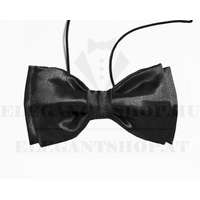 Gyerek szatén gumis csokornyakkendő - Fekete