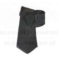  Goldenland slim nyakkendő - Fekete aprópottyös