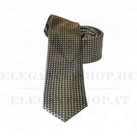  Goldenland slim nyakkendő - Khaky aprópöttyös