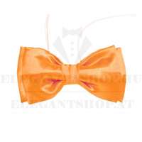 Gyerek szatén gumis csokornyakkendő - Narancssárga