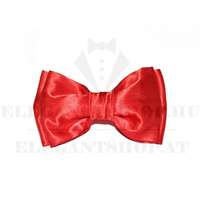 Gyerek szatén gumis csokornyakkendő - Piros