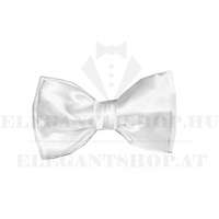 Gyerek szatén gumis csokornyakkendő - Fehér