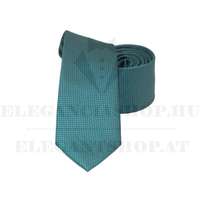  NM slim szövött nyakkendő - Türkízzöld aprómintás