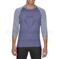 FELNŐTT TRI-BLEND 3/4 UJJÚ RAGLÁN PÓLÓ