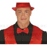 Flitteres csokornyakkendő- Piros