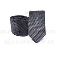Prémium slim nyakkendő - Grafit mintás
