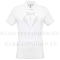 Newsmen férfi piké póló - Fehér