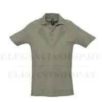 Newsmen férfi piké póló - Világoskhaky