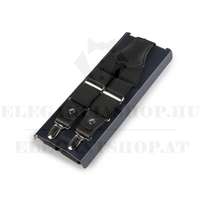 Angelo Bonetti bőr nadrágtartó - Fekete