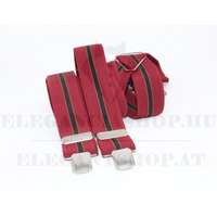 Férfi nadrágtartó - Meggypiros csíkos